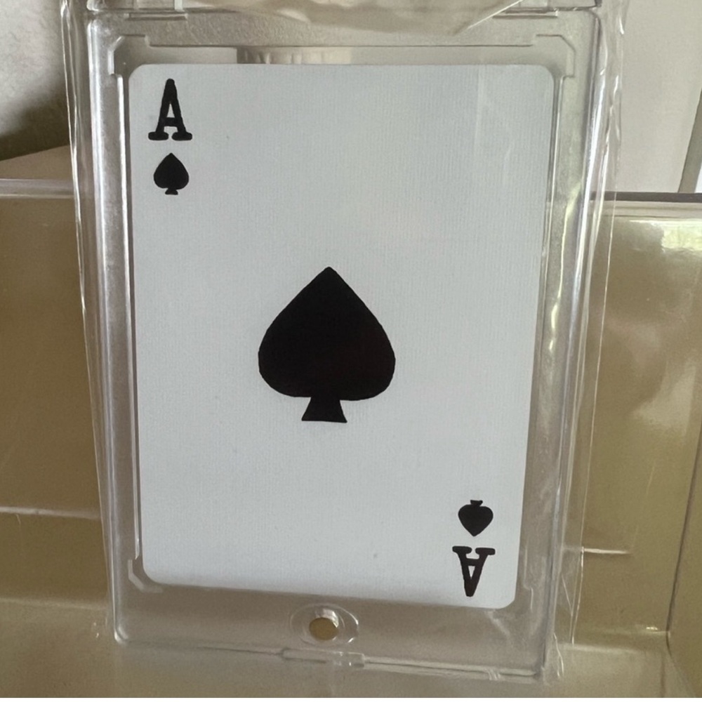 COACH COLLECTIBLE PLAYING CARD IN PROTECTIVE CASE - ACE OF SPADES